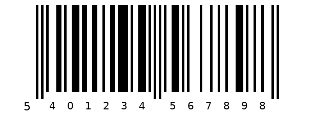 Dekorativer Barcode
