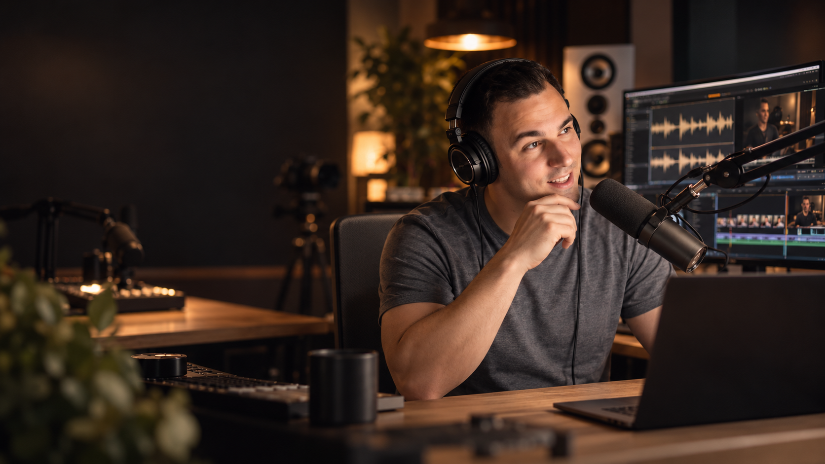 Podcast Audio und Video Post Production im Studio.54