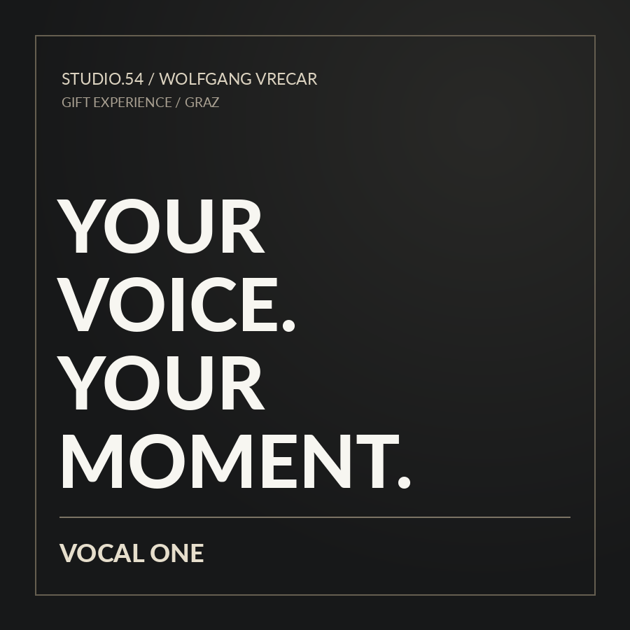 Gutschein – Vocal ONE