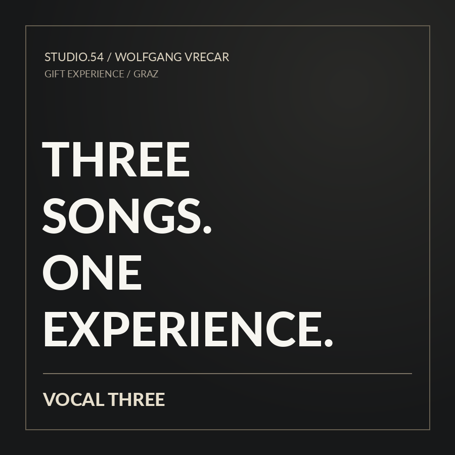 Gutschein – Vocal THREE